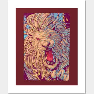 Wild Lion Posters and Art